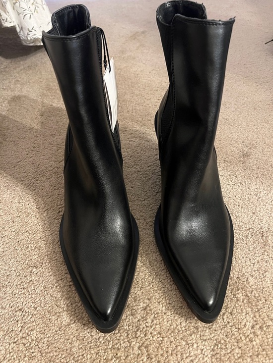 Zara Shoes - Zara Black Pointed Toe Mid-Calf Ankle Boots